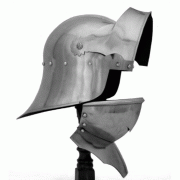 German Gothic Salade Helmet. Windlass. Casco Gotico Aleman Sallet. Marto